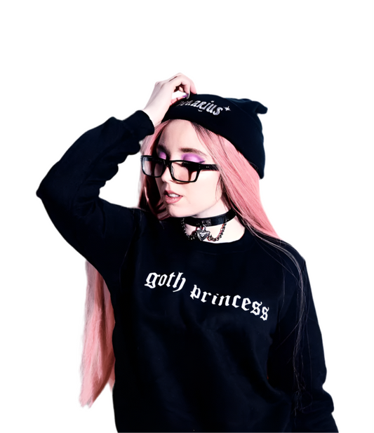 Goth Princess Graphic Grunge Sweatshirt