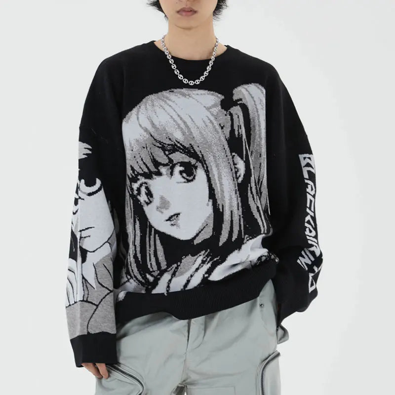 Harajuku Anime Oversized Sweater