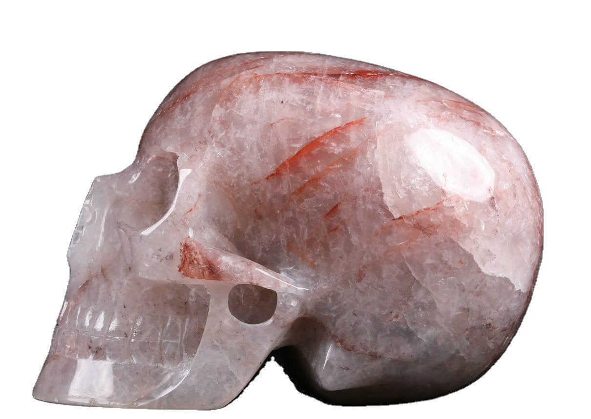 Quartz Skull Rock Crystal Decoration