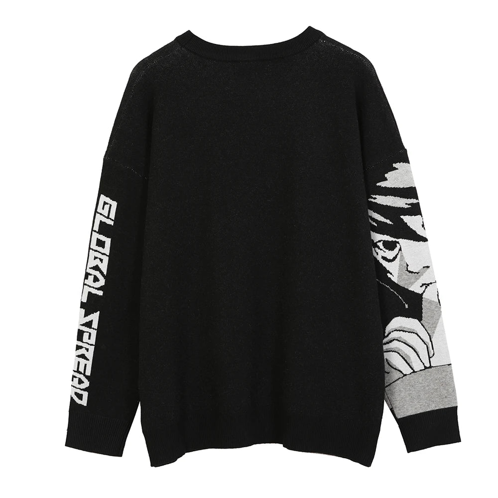 Harajuku Anime Oversized Sweater