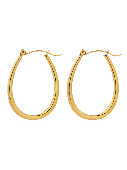 18K Gold-Plated Titanium Steel Earrings