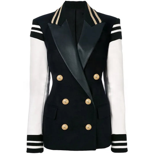 Double Breasted Varsity Jacket