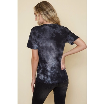 Retro Black Tie Dye T-Shirt