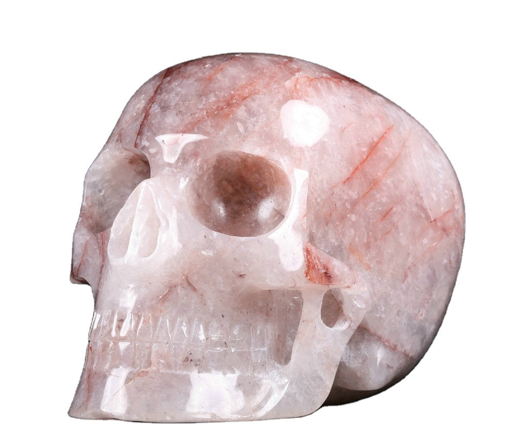 Quartz Skull Rock Crystal Decoration