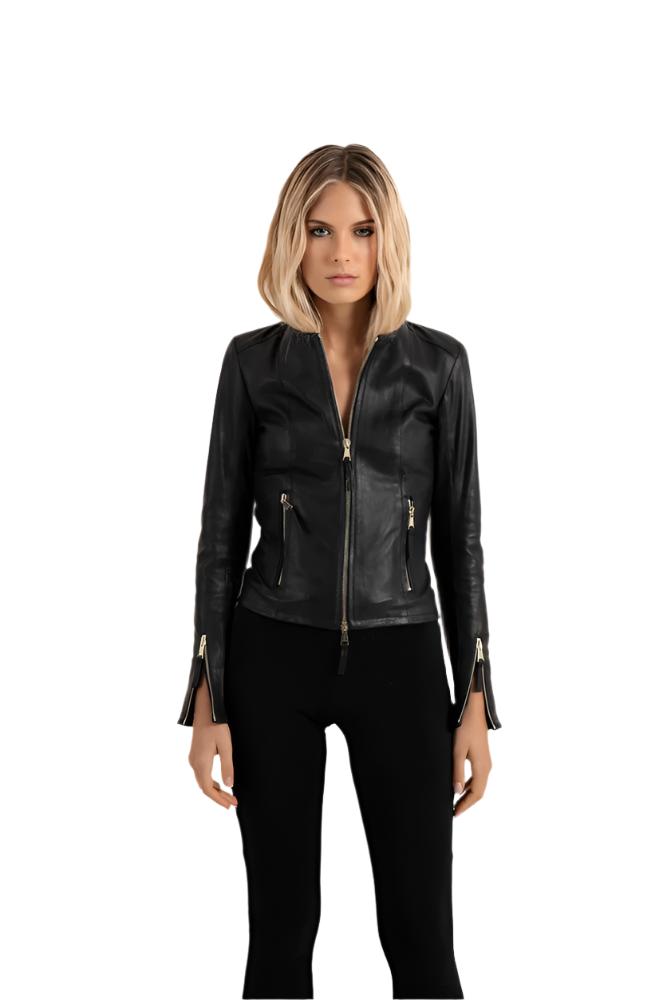 Genuine Leather Basic Corean Biker Jacket