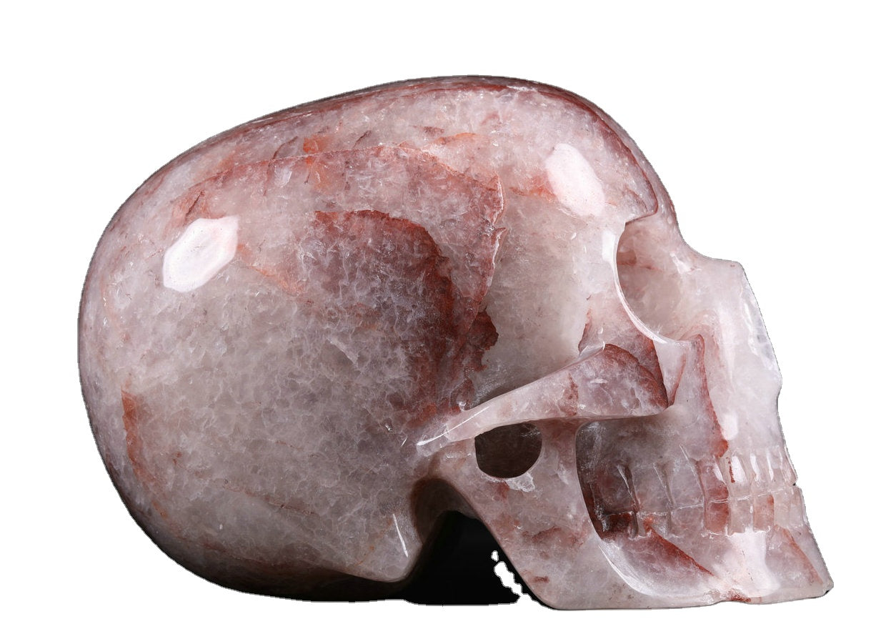 Quartz Skull Rock Crystal Decoration