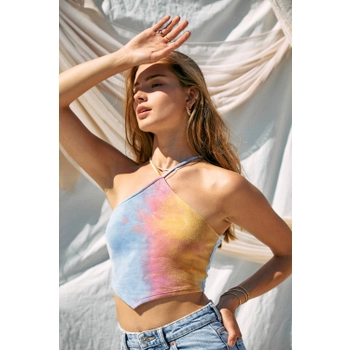 Multi Tie Dye Diamond Top