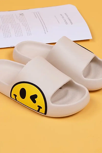 Smiley Face Wink Slippers