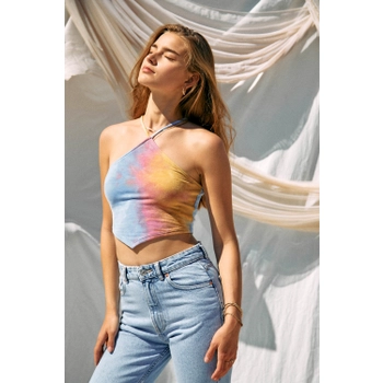 Multi Tie Dye Diamond Top