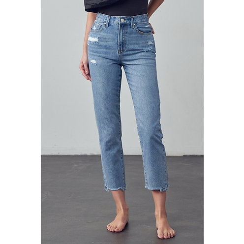 Insane Gene Eternity High Rise Girlfriend Ankle Jeans