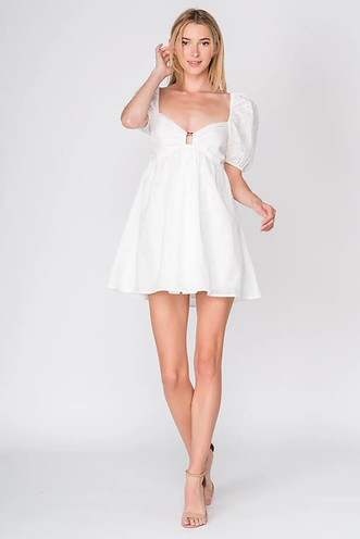 Charmaine Puff Shoulder Mini Dress