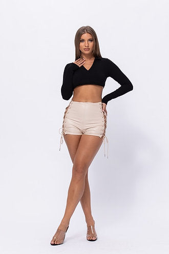 Lace-up Side Shorts