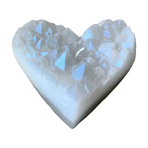 Crystal Heart Candle