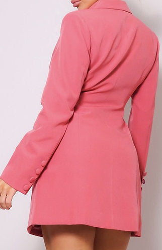 Tasha Pink Blazer Mini Dress