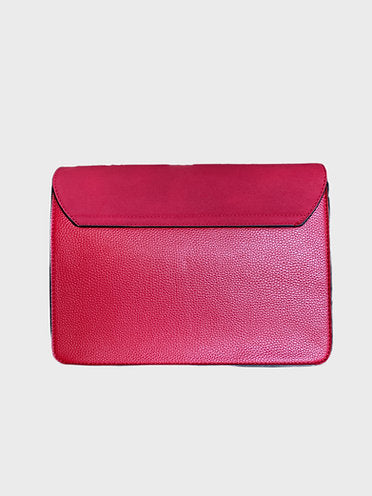 Janet Red Leather Crossbody Bag