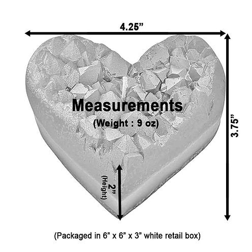 Crystal Heart Candle