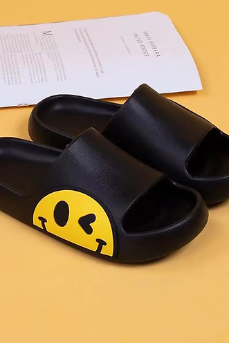 Smiley Face Wink Slippers